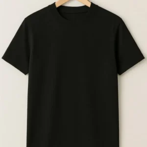 Black Solid T shirt